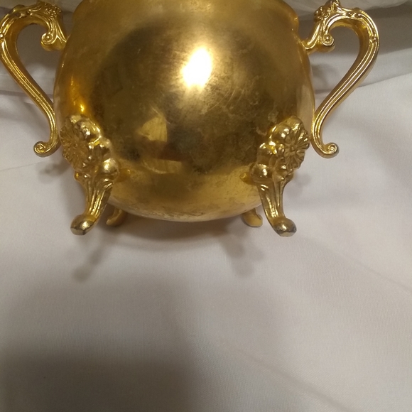 Vintage 24kt gold plated creamer